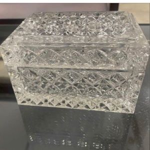 Bohemia Crystal Czech Jewelry Box / Trinket Box - Jar & Lid 24% BPO